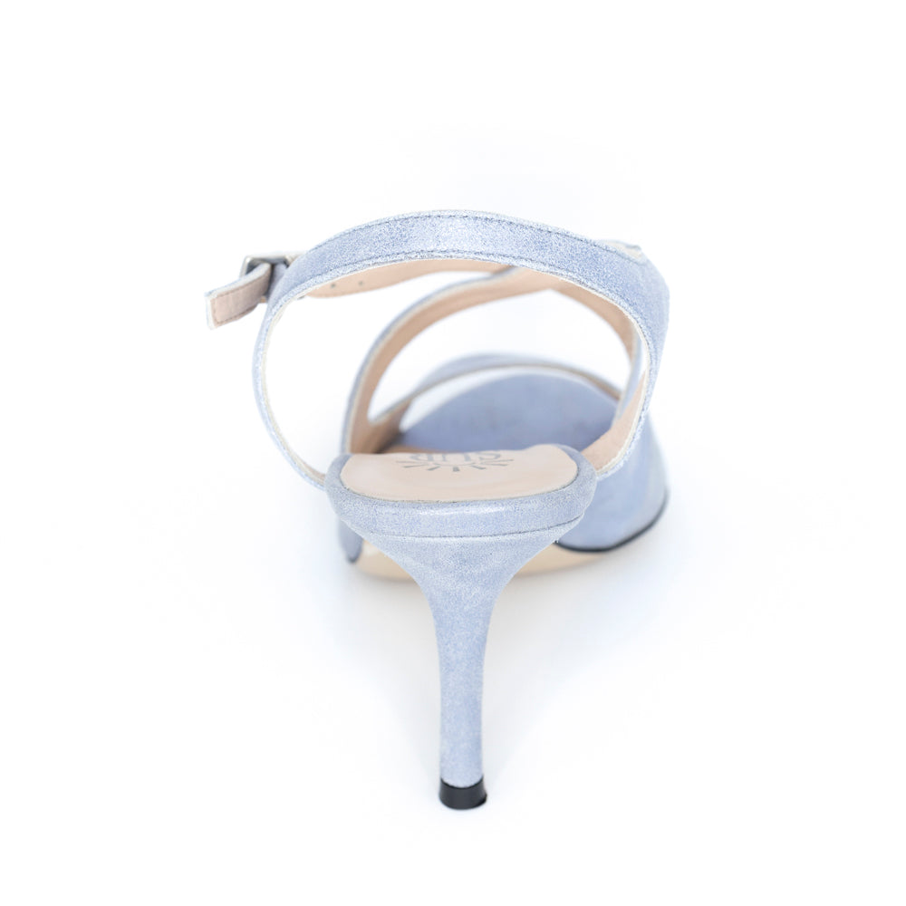 Sur Dita Tango Shoes - Polvero Celeste 7cm (Wide)