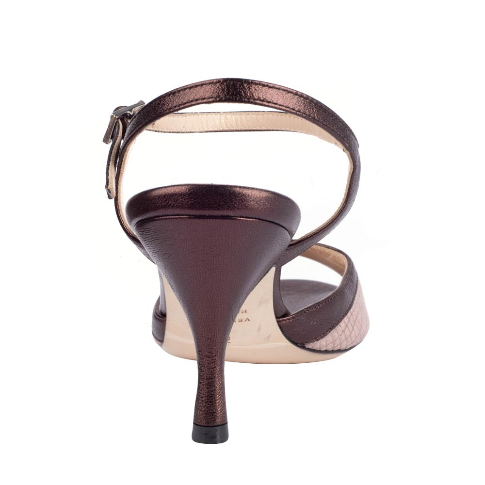 Sur Tango Shoes - Laminato two colors,  Heel 6 cm (Regular)