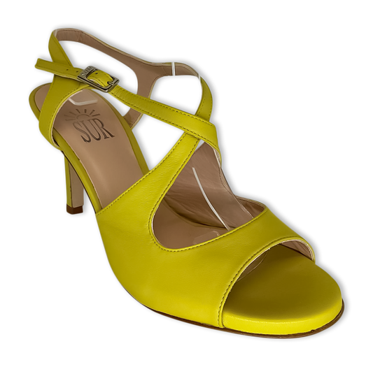 Sur Dita Tango Shoes - Yellow - Heel 7 cm