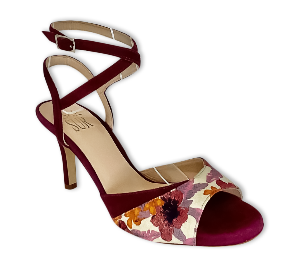 Sur Tango Shoes - Carmesí Heel 7cm