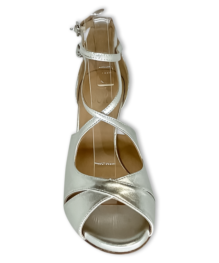 Sur Tango Shoes -  Silver,  Closed Heel, 7cm