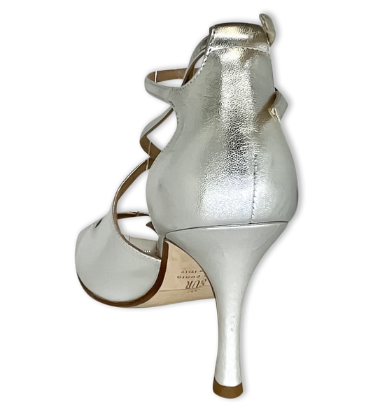 Sur Tango Shoes -  Silver,  Closed Heel, 7cm