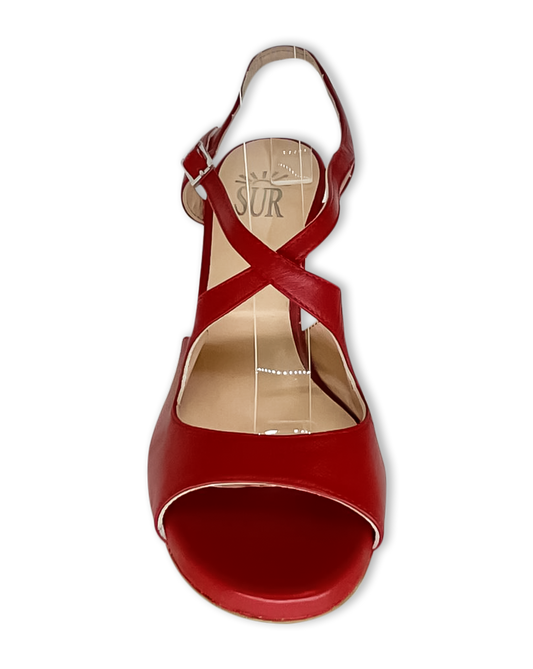 Sur Dita Tango Shoes - Red Heel 7cm