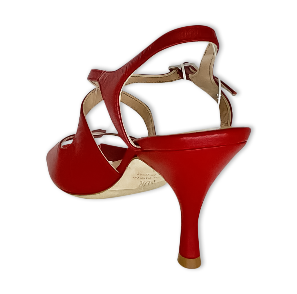 Sur Dita Tango Shoes - Red Heel 7cm
