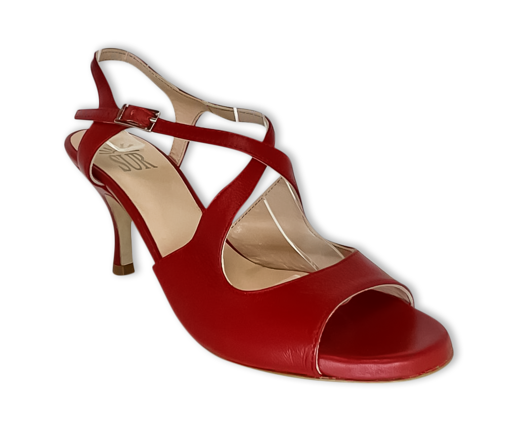 Sur Tango Shoes - Red Heel 7 cm