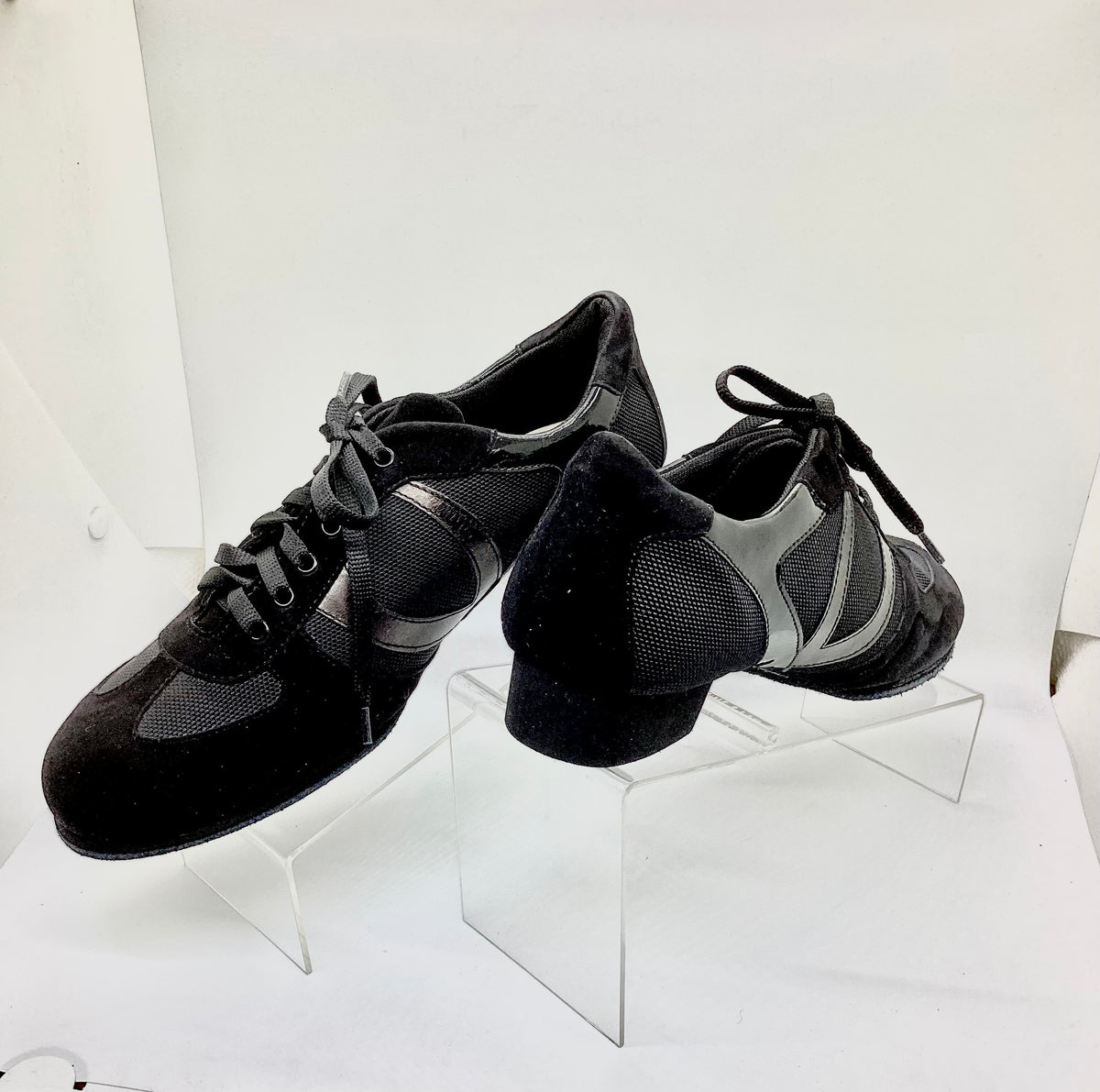 Tangolera Black Practice Leather Shoes | Heel 2 CM