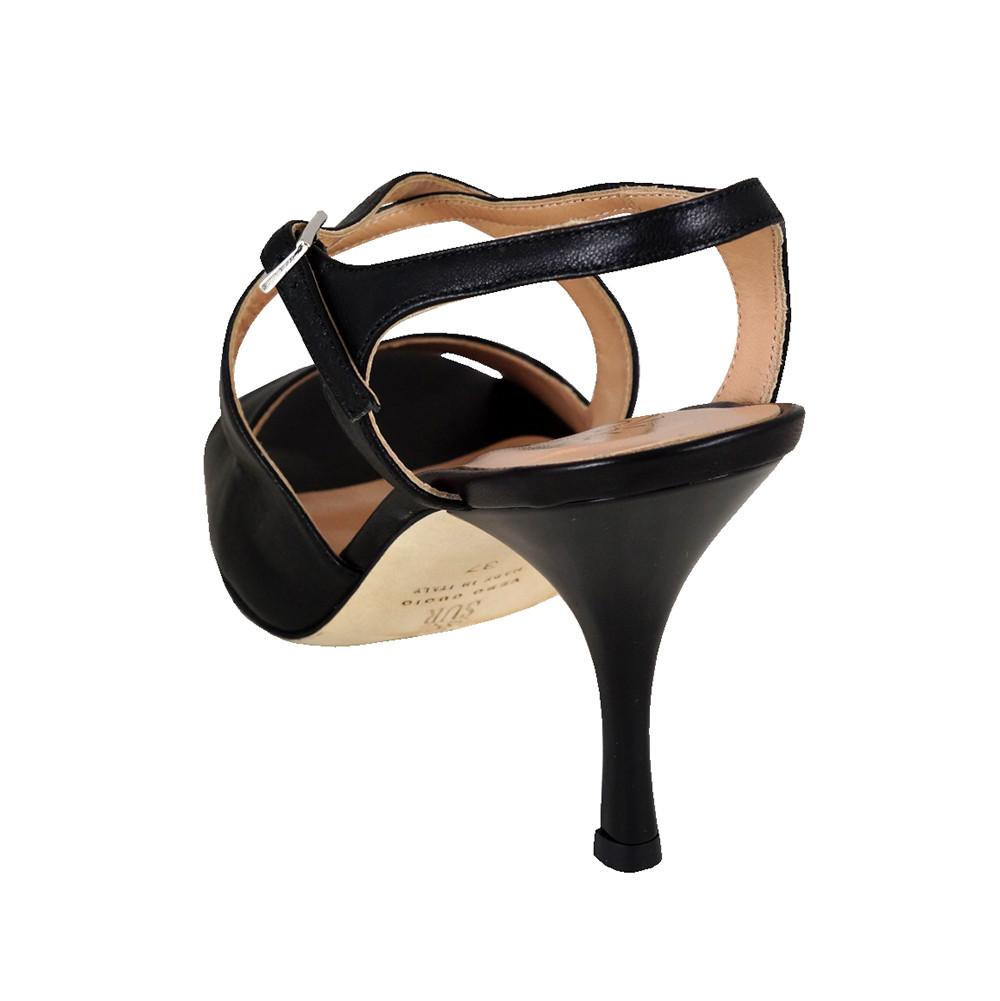Sur Tango Shoes - Nappa Nero 7 cm heel wide