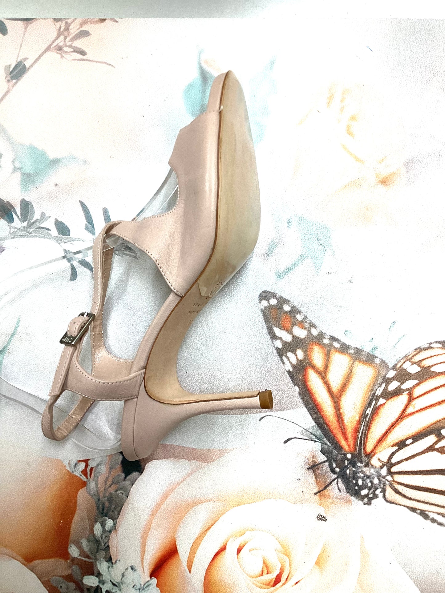 Sur Dita Tan, wide, Heel 7 cm