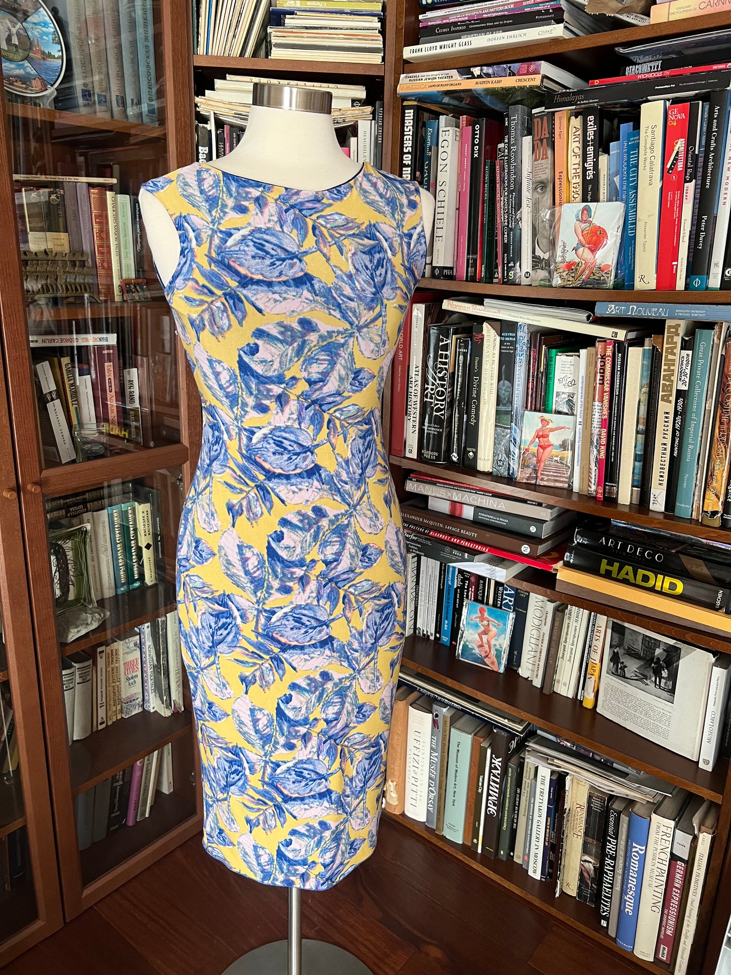 Blue/yellow ONEL dress, size M
