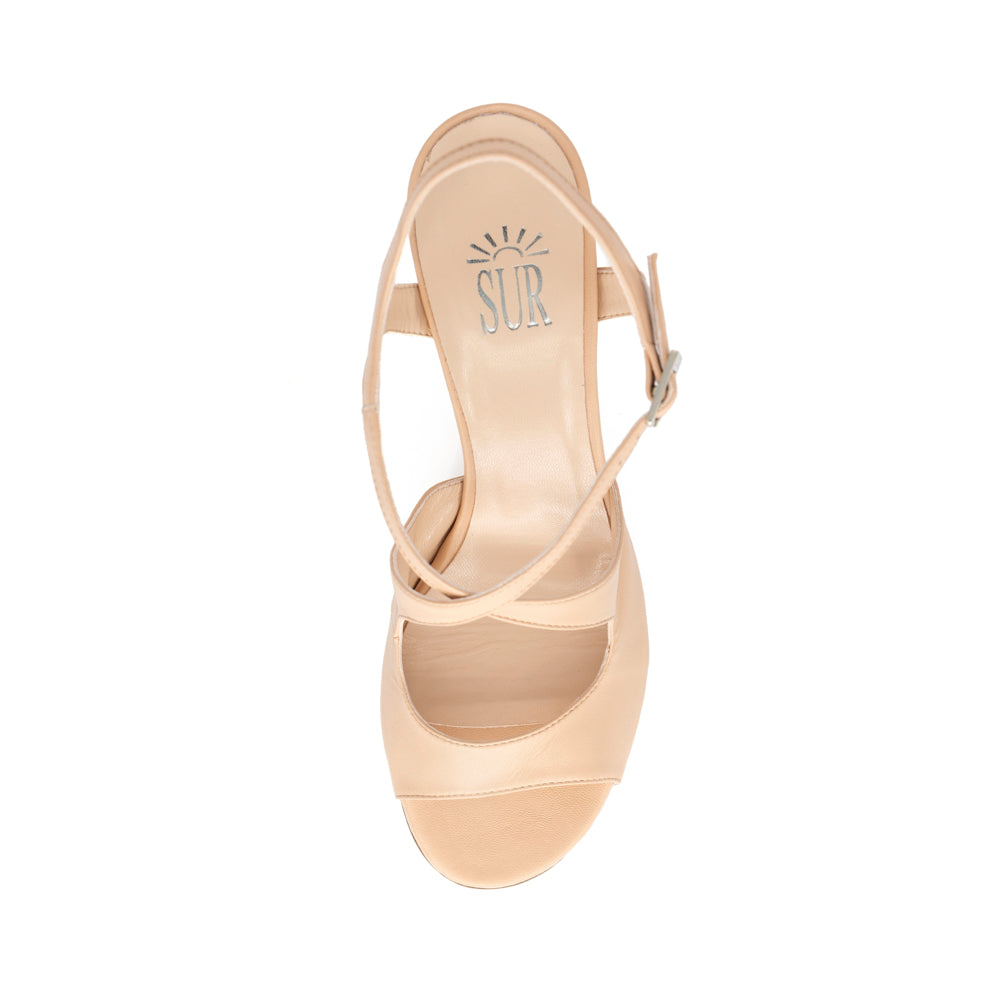 Sur Tango Shoes - Nappa Nude 6cm heel (Regular)