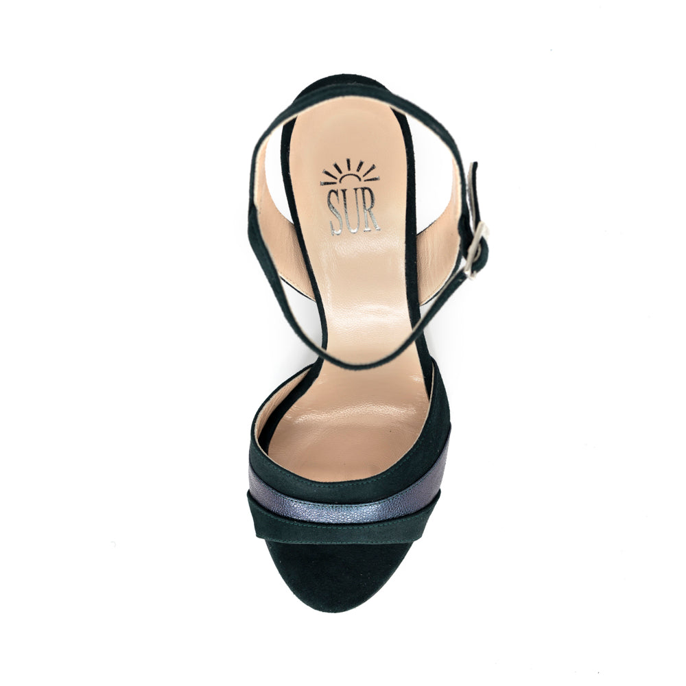 Sur Tango Shoes - Verde Bosco 7cm (Wide)