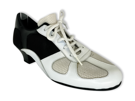 DNI Practice Tango Shoes Black-White Heel 7cm